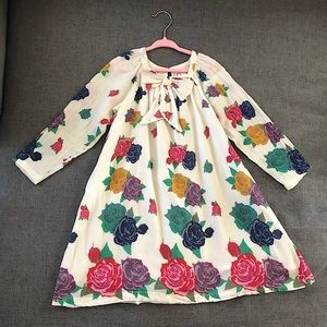 SOLD Pink Chicken Floral Dress